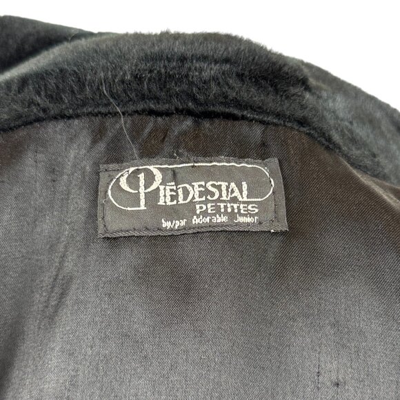 Vintage Pedestal Faux-Fur Leopard Coat with Oversized Shawl Collar/Hood - Picture 11 of 12